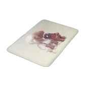 可愛い犬の抱き締め バスマット (アングル)