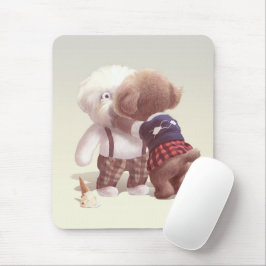 可愛い犬の抱き締め マウスパッド