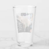 可愛い犬の最高のパパとパル・エバーの写真 タンブラーグラス (裏面)