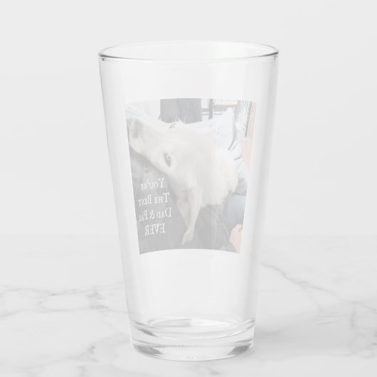 可愛い犬の最高のパパとパル・エバーの写真 タンブラーグラス (裏面)