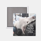 可愛い犬の最高のパパとパル・エバーの写真 マグネット (正面/裏面)