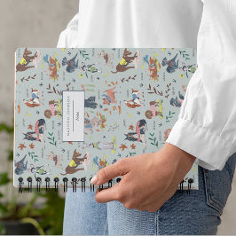 可愛い犬の柄モノグラム ノートブック