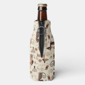 可愛い犬の柄 ボトルクーラー (ボトル裏面)