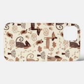 可愛い犬の柄 Case-Mate iPhoneケース (裏面 (横))