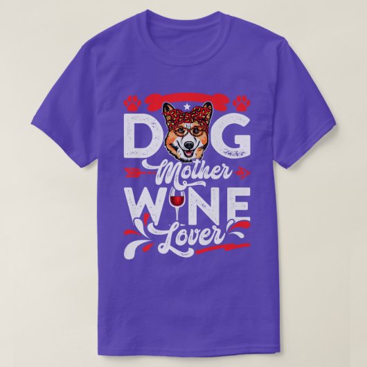 可愛い犬の母の恋人コーギ犬の母の日 Tシャツ (デザイン正面)