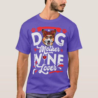 可愛い犬の母の恋人コーギ犬の母の日 Tシャツ