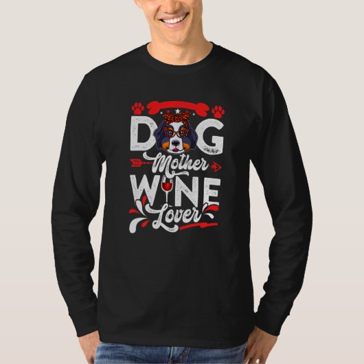 可愛い犬の母ベルネーゼ山犬の母の日 Tシャツ (正面)
