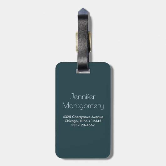 可愛い犬の毛並み ラゲッジタグ (裏面縦)