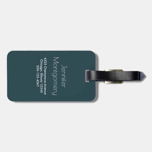 可愛い犬の毛並み ラゲッジタグ (裏面横)