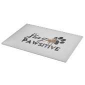 可愛い犬の足のステイ歩道の救助 カッティングボード (角)