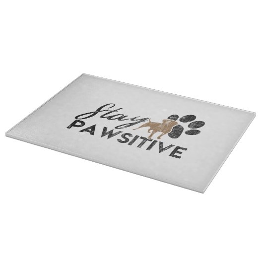 可愛い犬の足のステイ歩道の救助 カッティングボード (角)