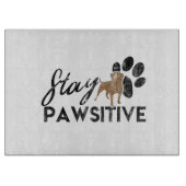 可愛い犬の足のステイ歩道の救助 カッティングボード (正面)