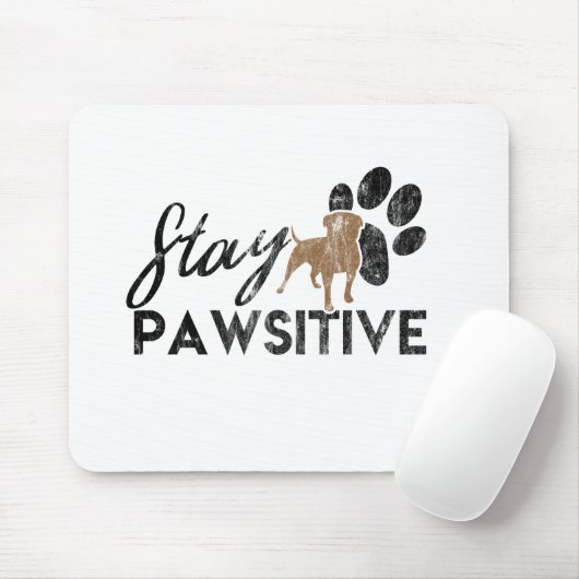 可愛い犬の足のステイ歩道の救助 マウスパッド (マウス)