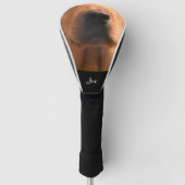 可愛い犬の鼻の鼻口四条ゴルフヘッドカバー ゴルフヘッドカバー (正面)