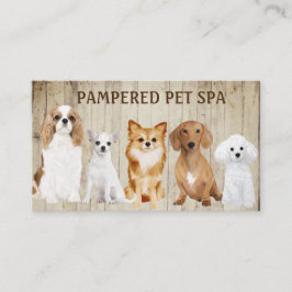 可愛い犬アットフェンスペットトリマー名刺 名刺