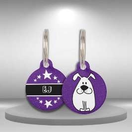 可愛い犬イラストレーションおもしろい及びシンプルペットアクセサリー ペット　ネームタグ