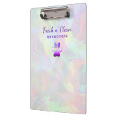 可愛い犬グルーミングサービスポー印刷ホログラフ クリップボード (左)