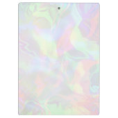 可愛い犬グルーミングサービスポー印刷ホログラフ クリップボード (裏面)