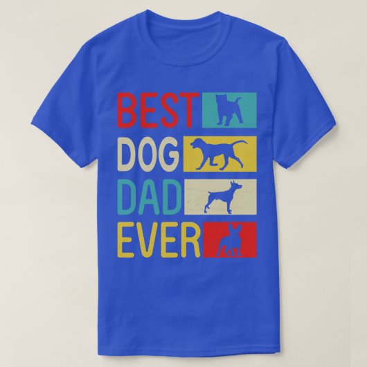 可愛い犬ハッピー最高のドッグパパベビーマザー父ダ Tシャツ (デザイン正面)