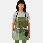 可愛い犬プグスタフクリムト森の子 エプロン (インサイチュ)