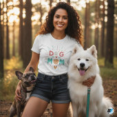 可愛い犬ママ引用文Tシャツ Tシャツ