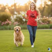 可愛い犬ママ引用文Tシャツ Tシャツ