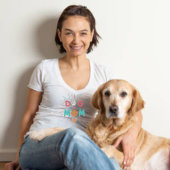 可愛い犬ママ引用文Tシャツ Tシャツ