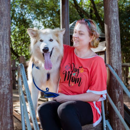 可愛い犬ママ引用文Tシャツ Tシャツ