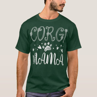 可愛い犬ママcorgiの所有者の愛犬家 tシャツ