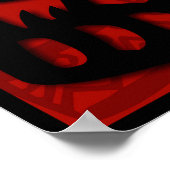 可愛い犬中国のの新年〔占星術の〕十二宮図誕生日ポスター ポスター (角)