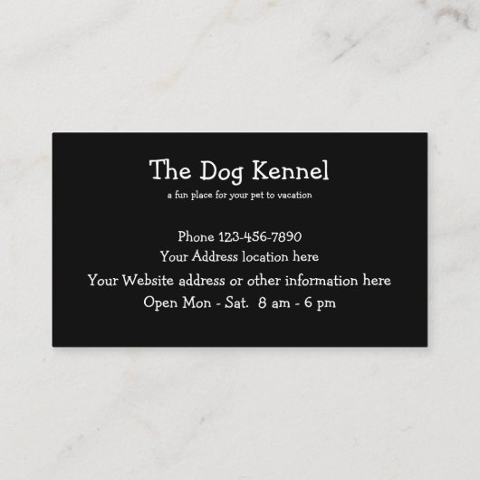 可愛い犬小屋 名刺 (裏面)