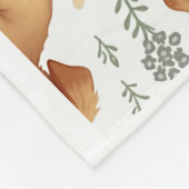 可愛い犬模様の毛布 フリースブランケット (角)