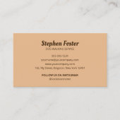 可愛い犬歩くペット着座犬トレーナーサービス 名刺 (正面)