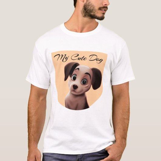 「可愛い犬派Tシャツ」 Tシャツ (正面)