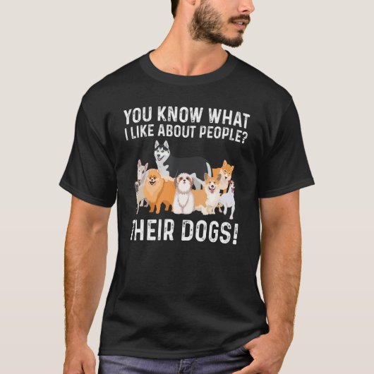 可愛い犬男性へ女キッズドッグ好き犬2 Tシャツ (正面)