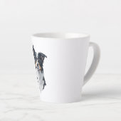 可愛い犬縁どのコリー カフェラテマグ (右アングル)