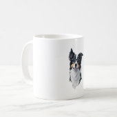 可愛い犬縁どのコリー コーヒーマグカップ (正面左)
