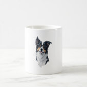 可愛い犬縁どのコリー コーヒーマグカップ (中央)