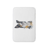 可愛い犬縁どのコリー バスマット (正面縦)