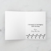 可愛い犬誕生日カード カード (内部)