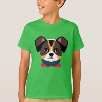 可愛い犬 Tシャツ