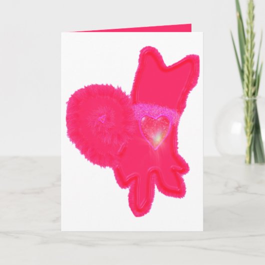 可愛い犬Tu B'Av ט״ו באבカード サンキューカード (正面)