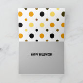 可愛い猫おお！そんなスケルトンのハロウィーン カード (内部)