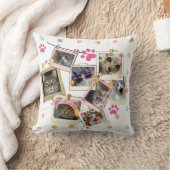 可愛い猫おもしろいコラージュデザイン クッション (ブランケット)
