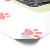 可愛い猫おもしろいコラージュデザイン ポスター (コーナー)