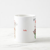 可愛い猫おもしろい引用文得この名前 コーヒーマグカップ (中央)