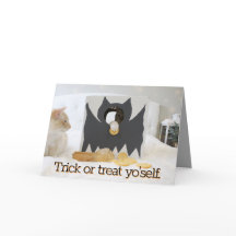 可愛い猫がハロウィーンを楽しんだりトリックをする