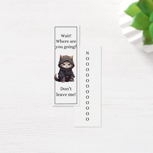 可愛い猫がブックマークを待つ (デスク)