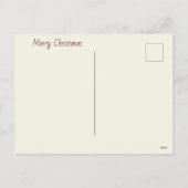 可愛い猫がメリークリスマスとニューイヤーを祝う シーズンポストカード (裏面)