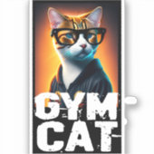 可愛い猫が似合うトラックスーツ シール (正面)